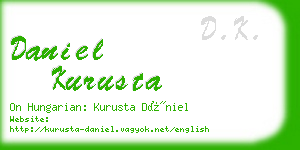 daniel kurusta business card